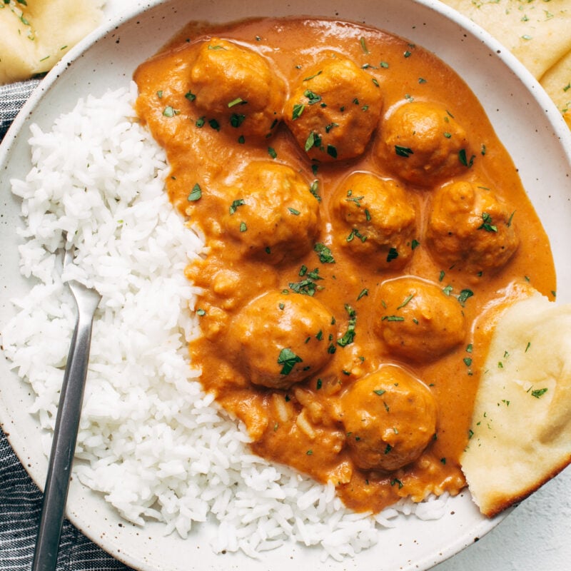 A picture of Butter Chicken Meatballs
