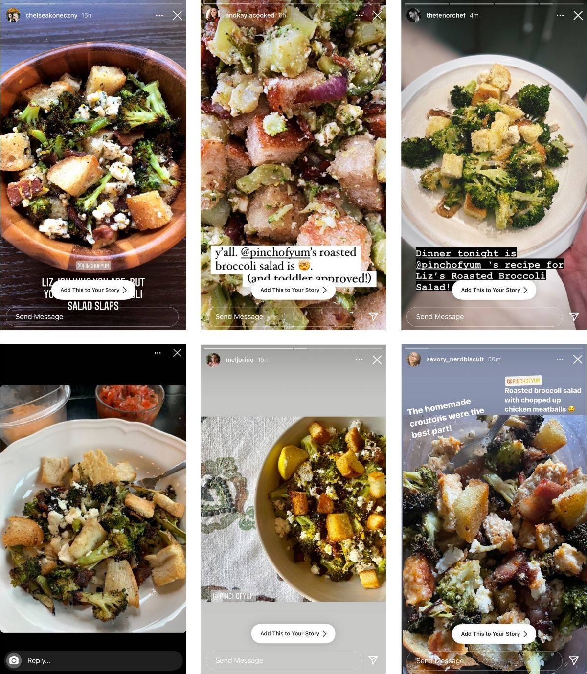 6 readers made the recipe and sent us photos. This is their collage.
