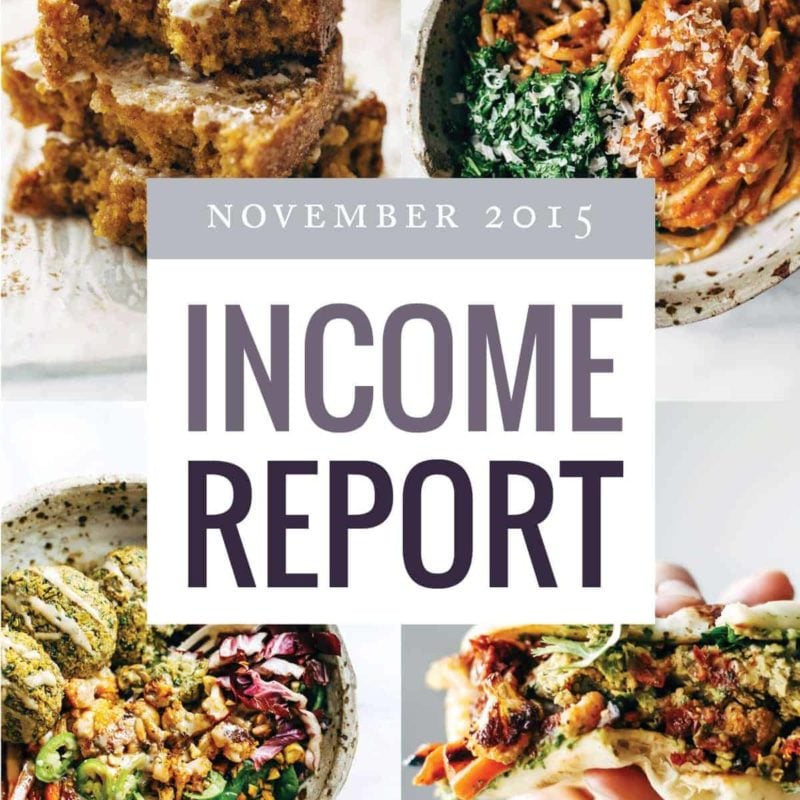 November Traffic and Income Report | pinchofyum.com